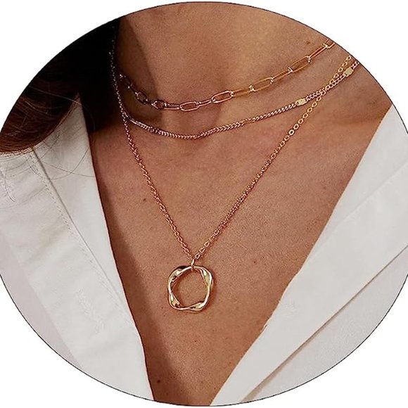 Women, Dainty Gold Necklace 14K Gold Plated Herringbone Necklace for Women Pearl